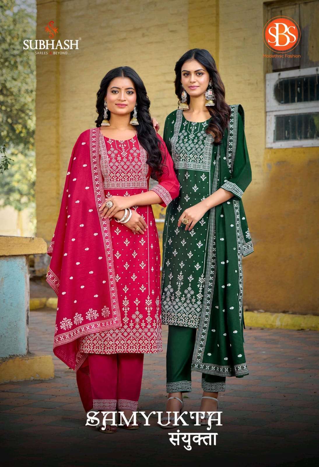 SBS FASHION SAMYUKTA S-6216 TO S-6219 SERIES BATIK PRINTED EMBROIDERY DRESSES-00014