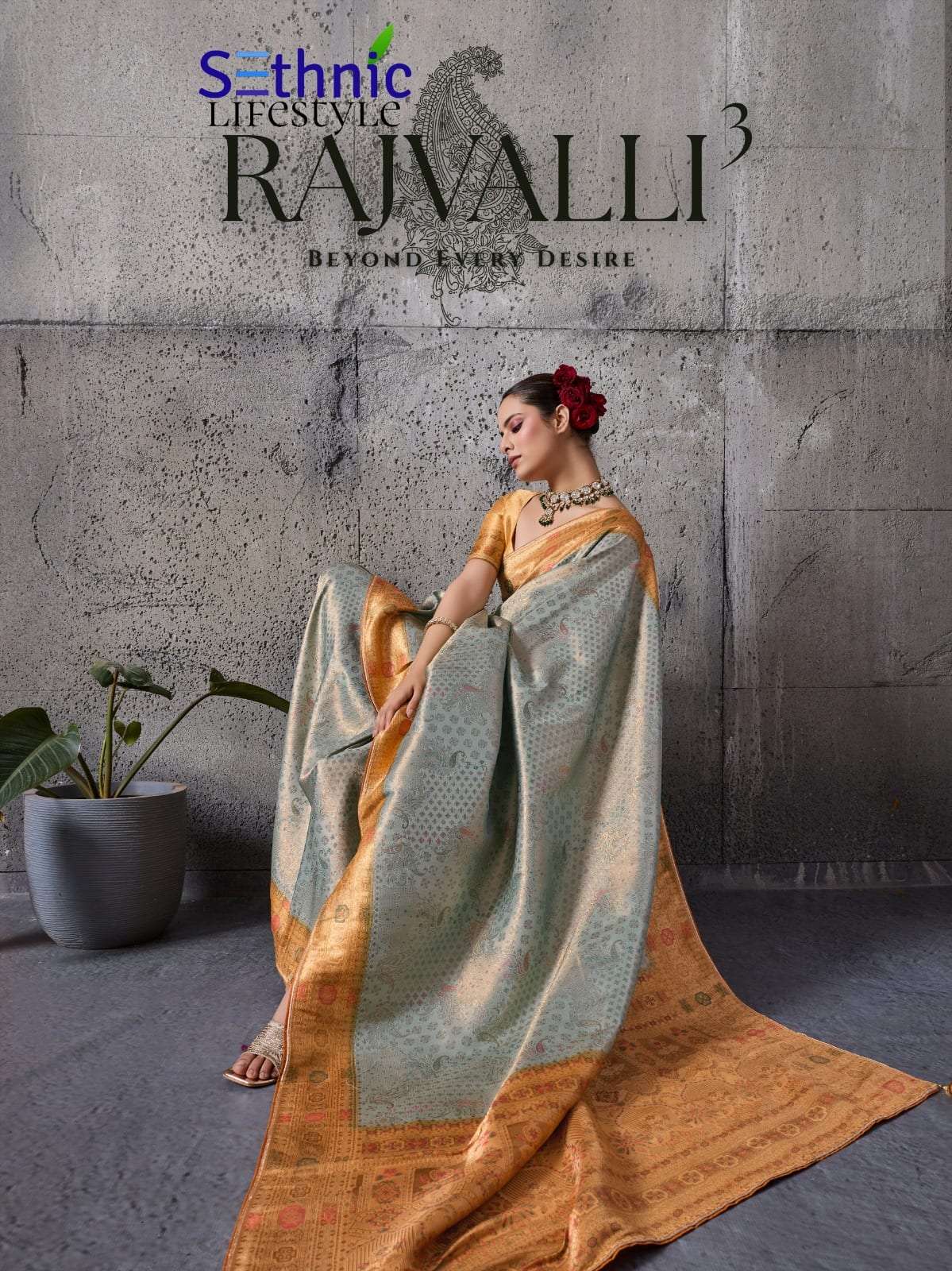 SETHNIC RAJVALLI VOL-03 76005 TO 76009 SERIES PURE SILK SAREES-00137