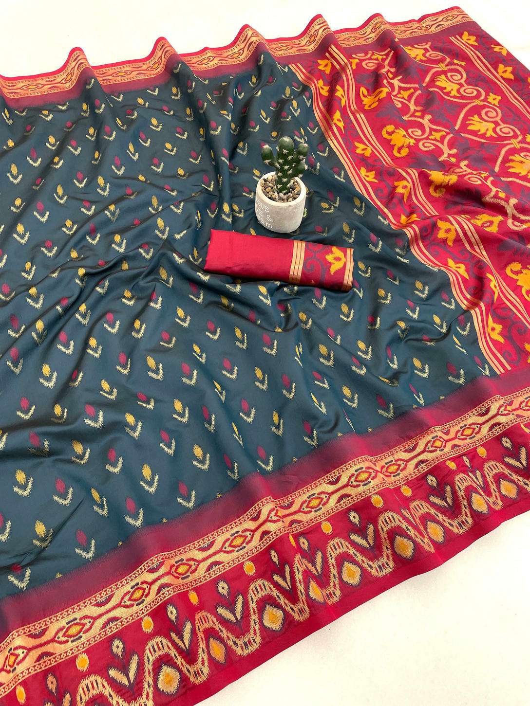 SF-1052 BY ASLIWHOLESALE KOTA CHECKS PRINTED SAREES-00314