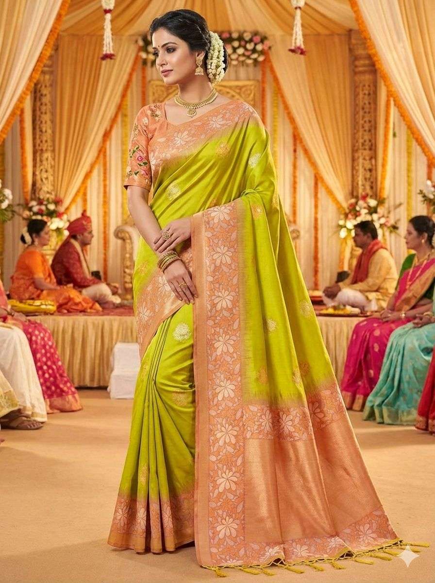 SF-885 BY ASLIWHOLESALE PREMIUM BANARASI SILK WOVEN SAREES-00314