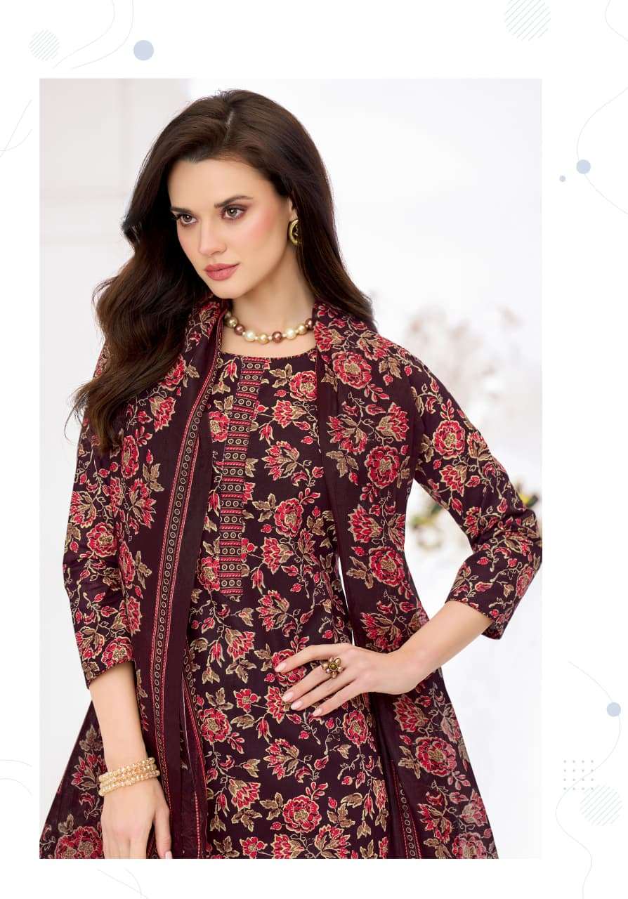 SHREE GANESH SAMAIYRA AJRAK VOL-1 1201 TO 1212 SERIES COTTON PRINTED SUITS SET-00015