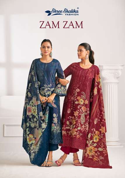 SHREE SALIKA ZAM ZAM 1001 TO 1006 SERIES PURE COTTON PRINTED PAKISTANI DRESSES-00028