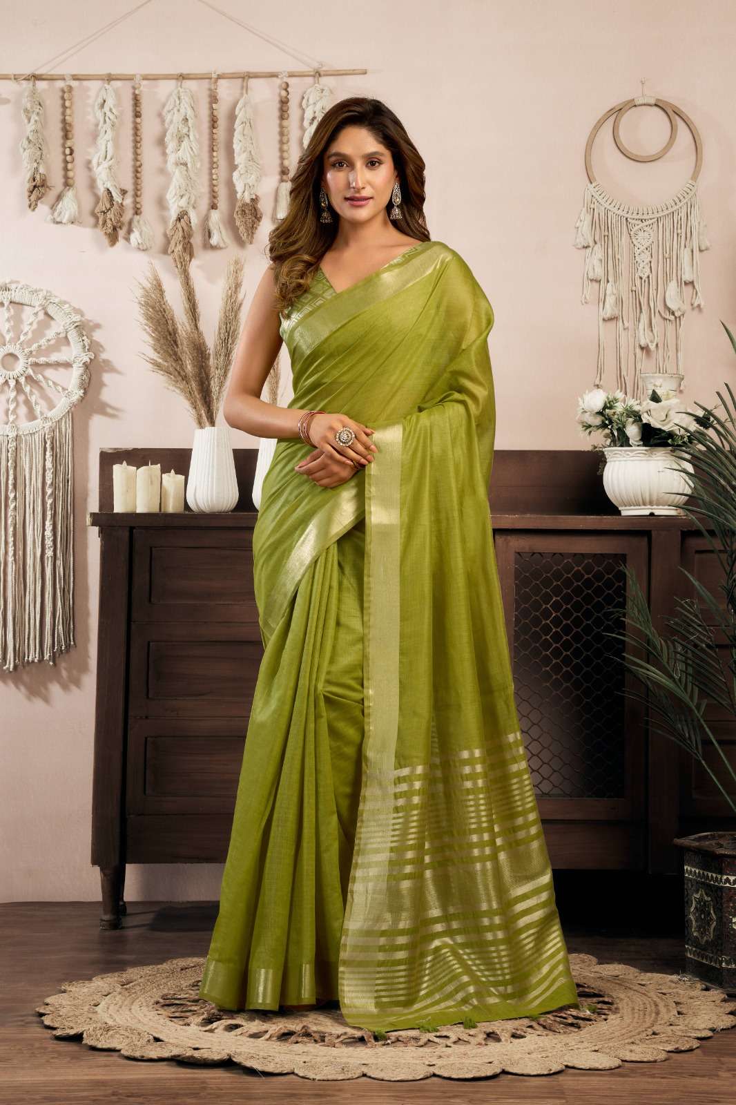 SRIVIDYA BY ASLIWHOLESALE 2601 TO 2608 SERIES KHADI COTTON PRINTED SAREES-00321