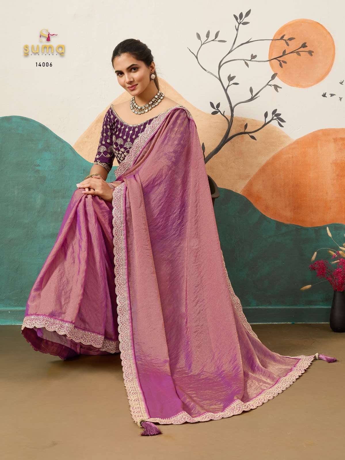 SUMA PRIREKA PURE MOSS SILK SAREES-00137