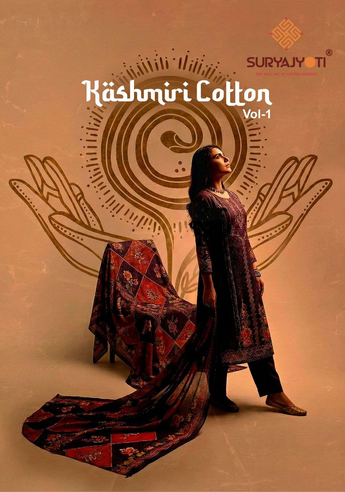 SURYAJYOTI KASHMIRI COTTON VOL-1 1001 TO 1008 SERIES COTTON UNSTITCHED DRESSES-00015