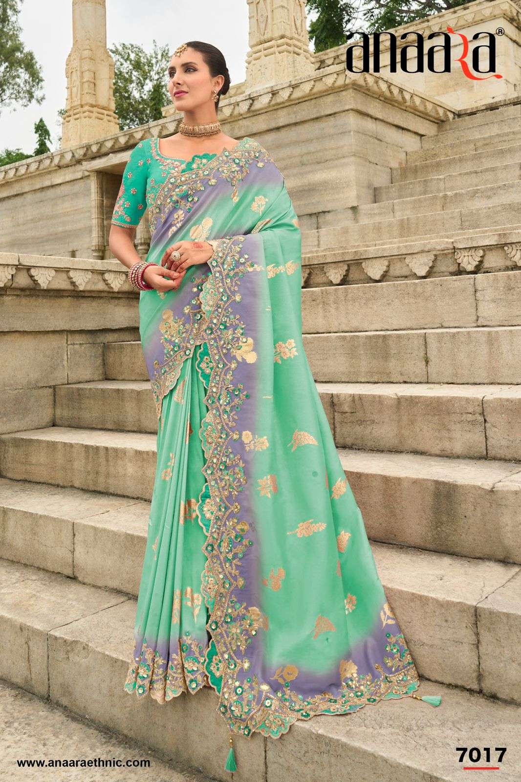 TATHASTU ANAARA 7000 SERIES PURE SILK FANCY EMBROIDERY SAREES-00137