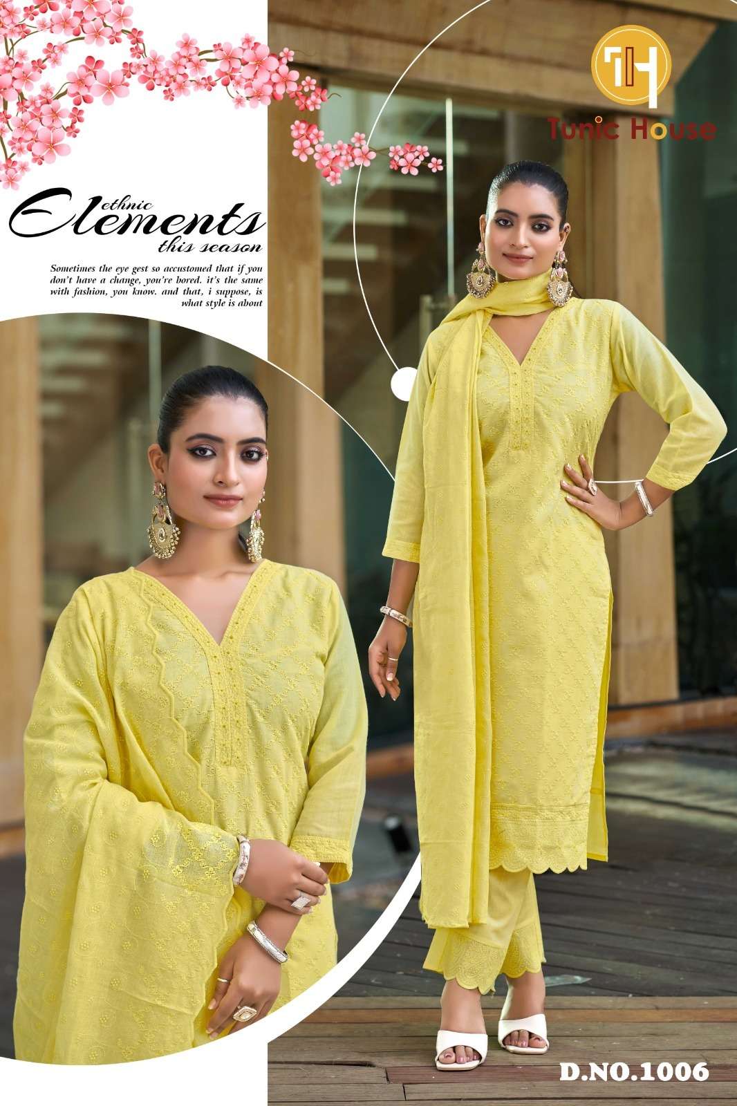 TUNIC HOUSE NIDHI-T.B.D COTTON STITCHED DRESSES -00074