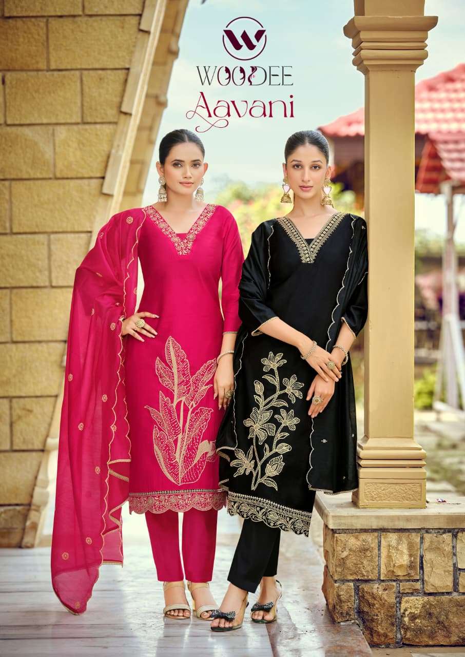 WOODEE AAVANI 1001 TO 1006 SERIES PURE VISCOSE WEAVING DRESSES-00014
