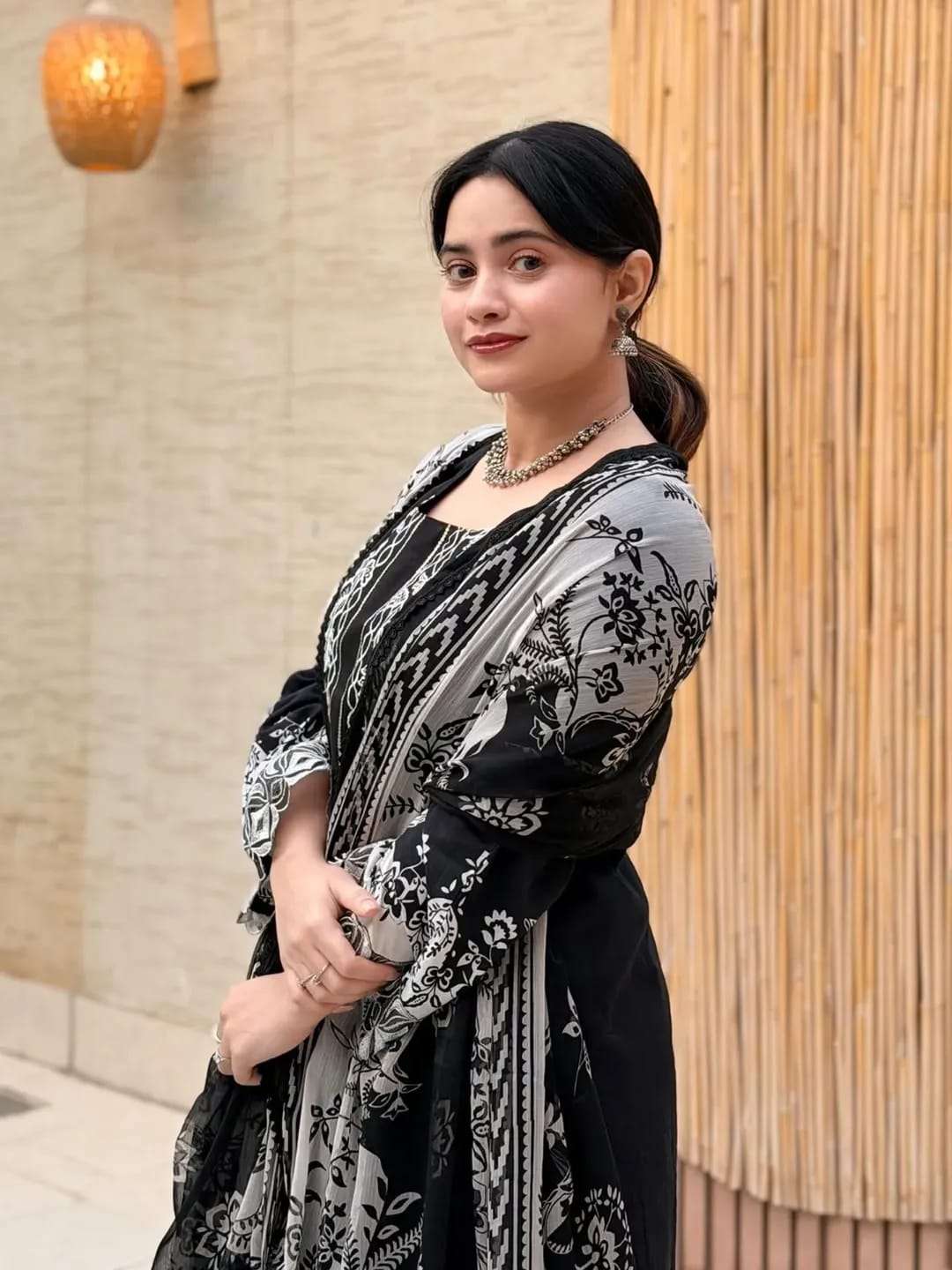 YD- 066 BY ASLIWHOLESALE COTTON PRINTED EMBROIDERY STITCHED DRESSES - 00104
