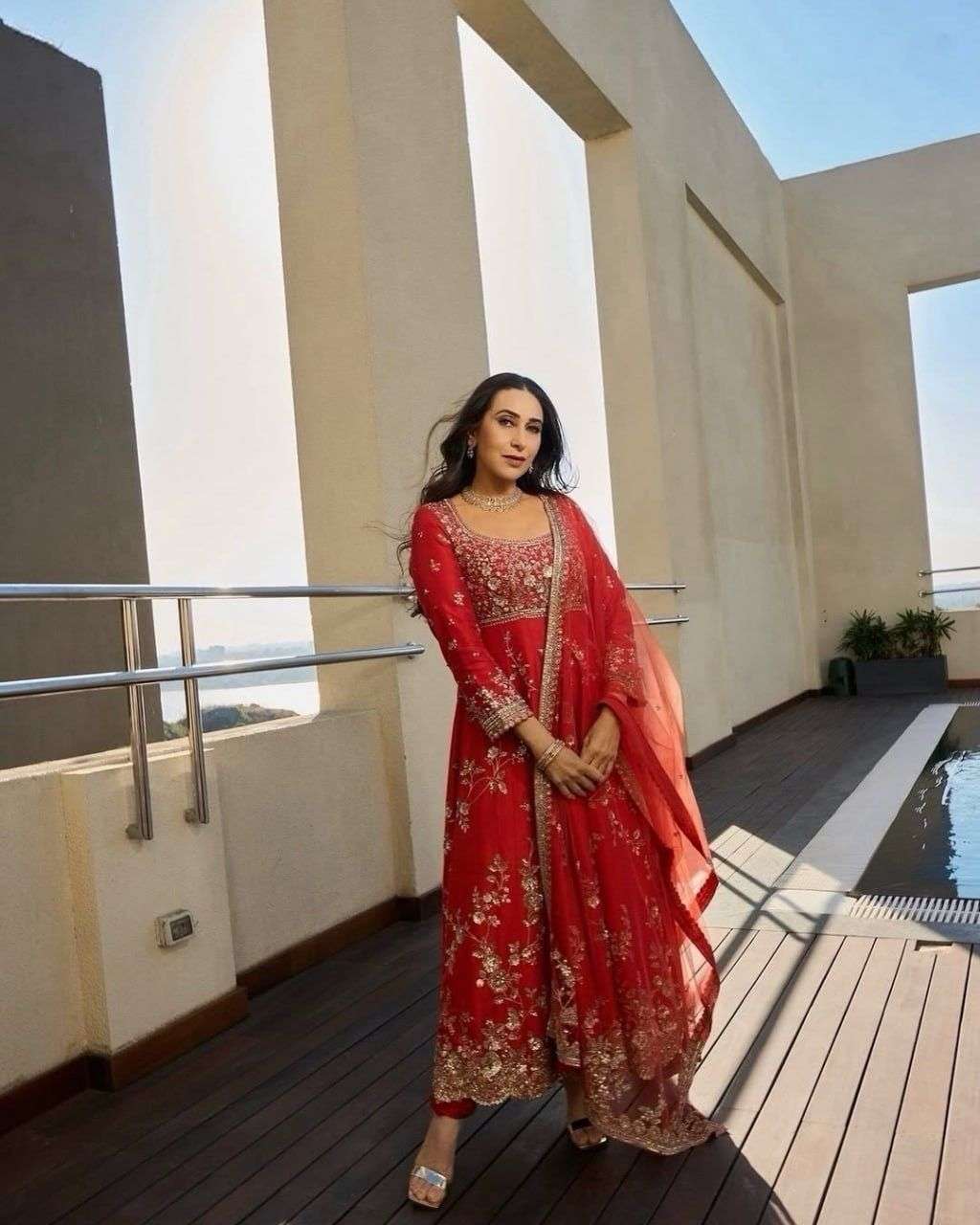 1598 HIT COLOUR BY ASLIWHOLESALE FAUX GEORGETTE STITCHED ANARKALI SUITS - 00241