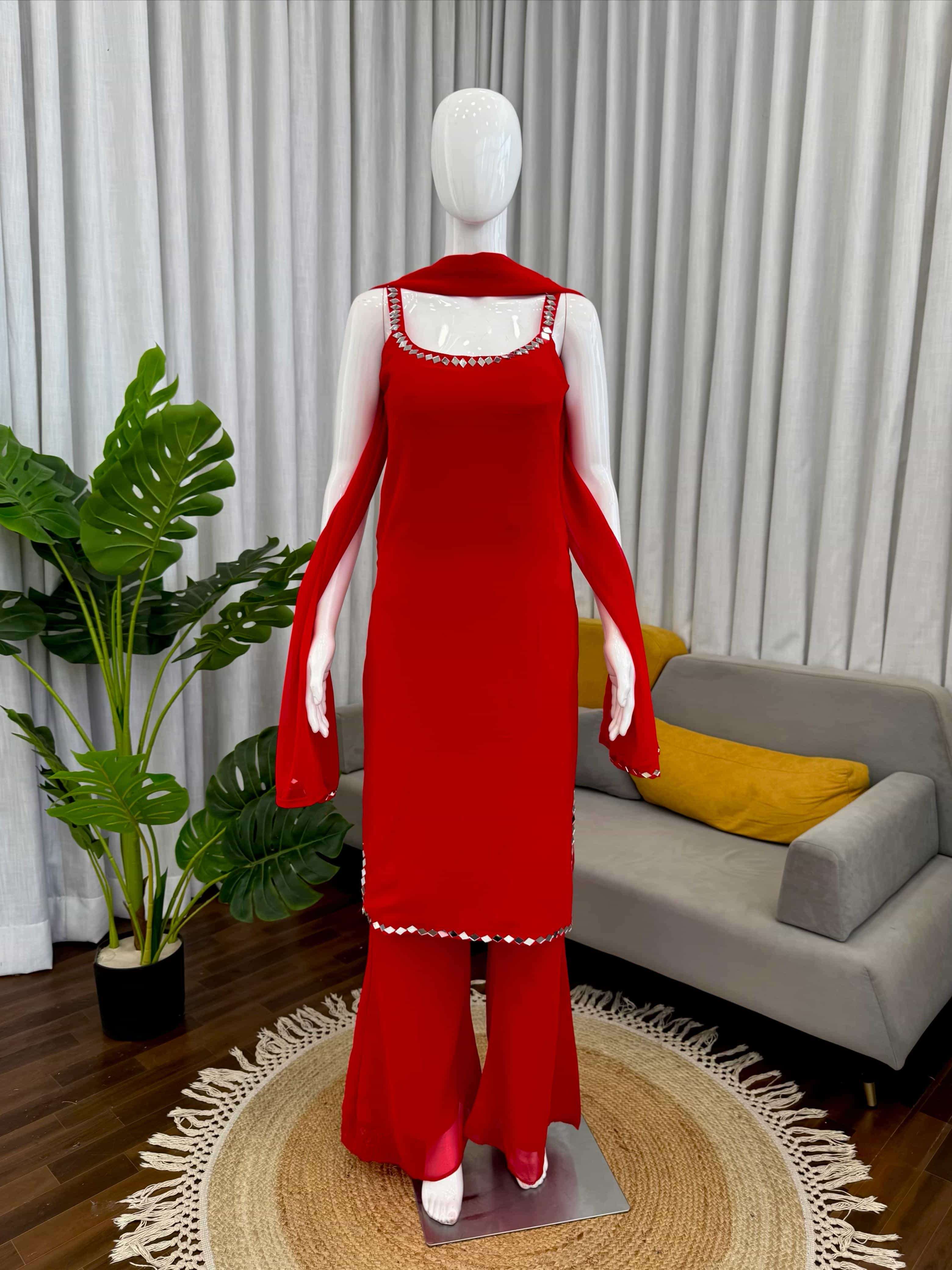 1606 HIT COLOUR BY ASLIWHOLESALE FAUX GEORGETTE STITCHED DRESSES - 00241