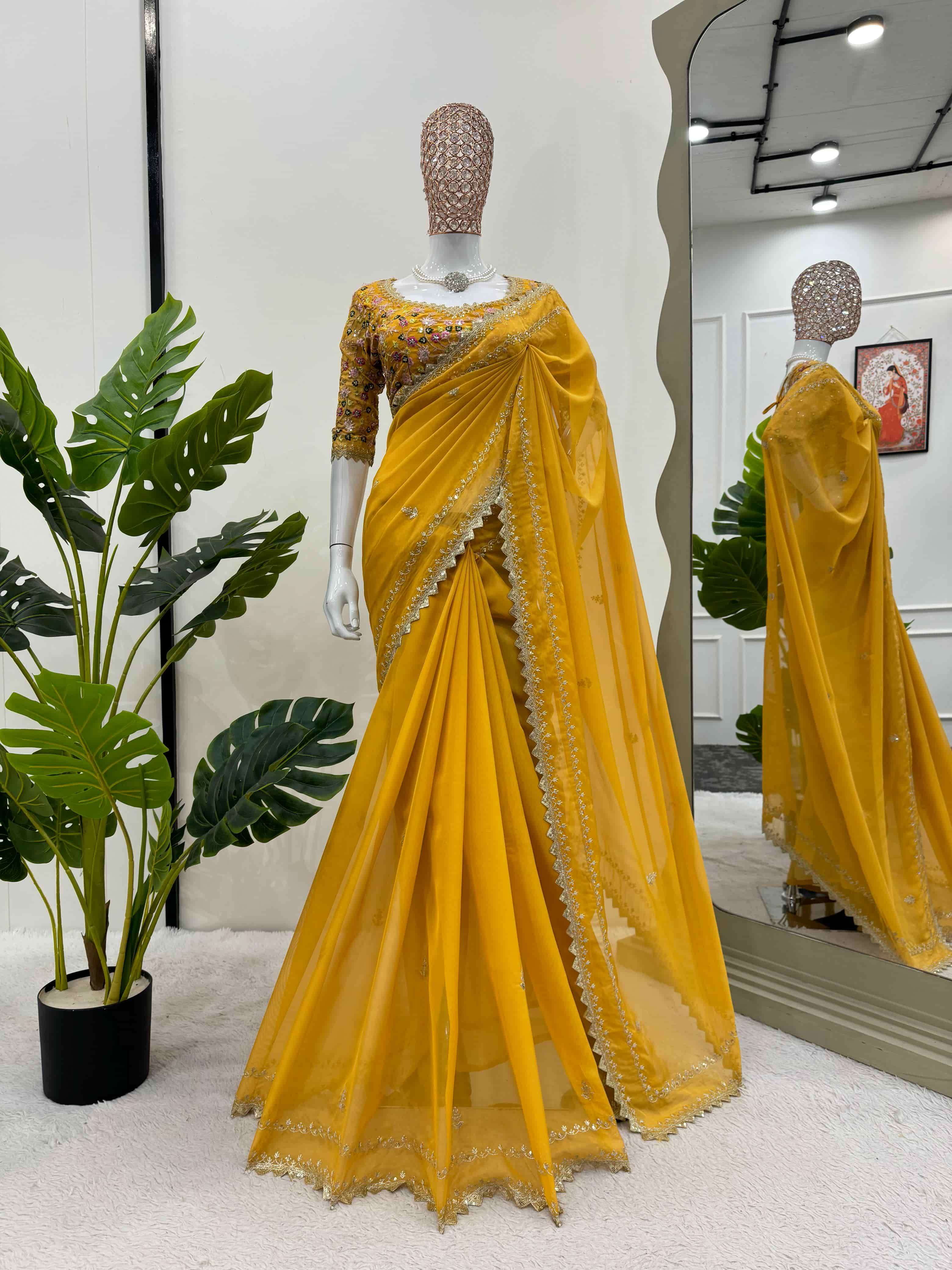 497 HIT COLOUR BY ASLIWHOLESALE TABBY SILK THREAD WITH SEQUNCE SAREES - 00241