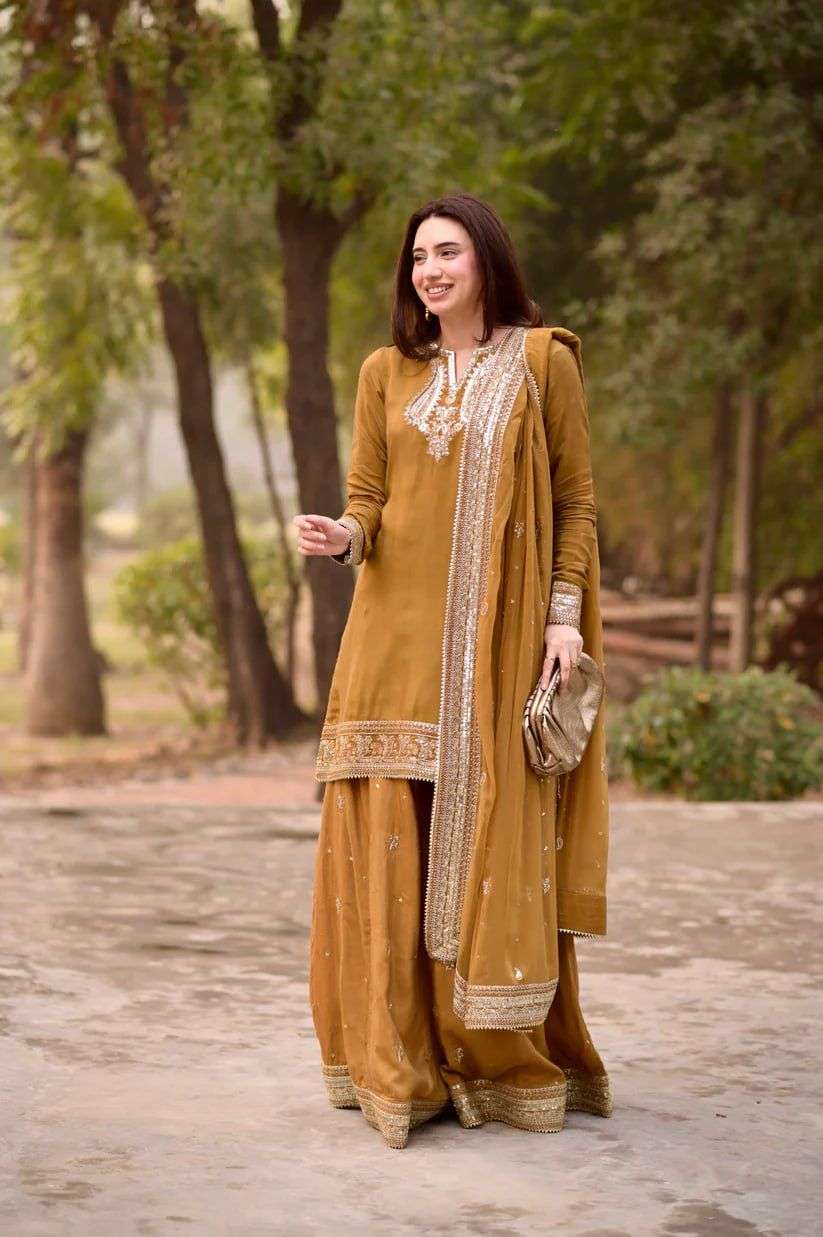 6009 HIT COLOUR BY ASLIWHOLESALE MAL CHANDERI THREAD WITH SEQUNCE DRESSES - 00242