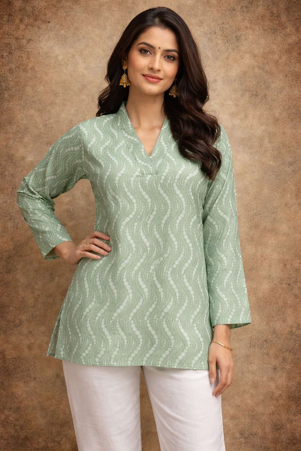 AAWIYA RJ-09 MUSLIN STITCHED DIGITAL PRINTED KURTIS-00060
