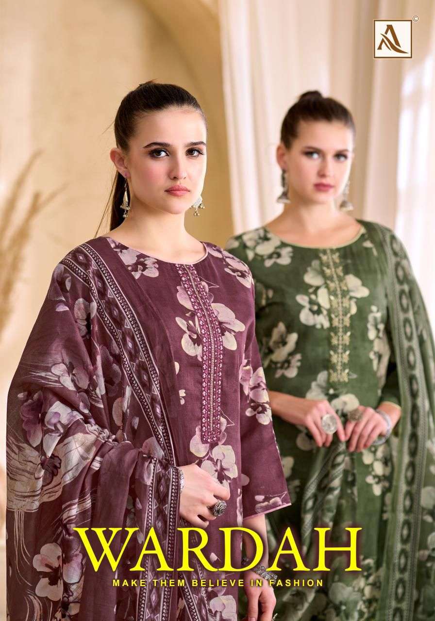 ALOK SUIT WARDAH 01 TO 06 SERIES ZAAM COTTON PREMIUM PRINTED DRESSES-00062