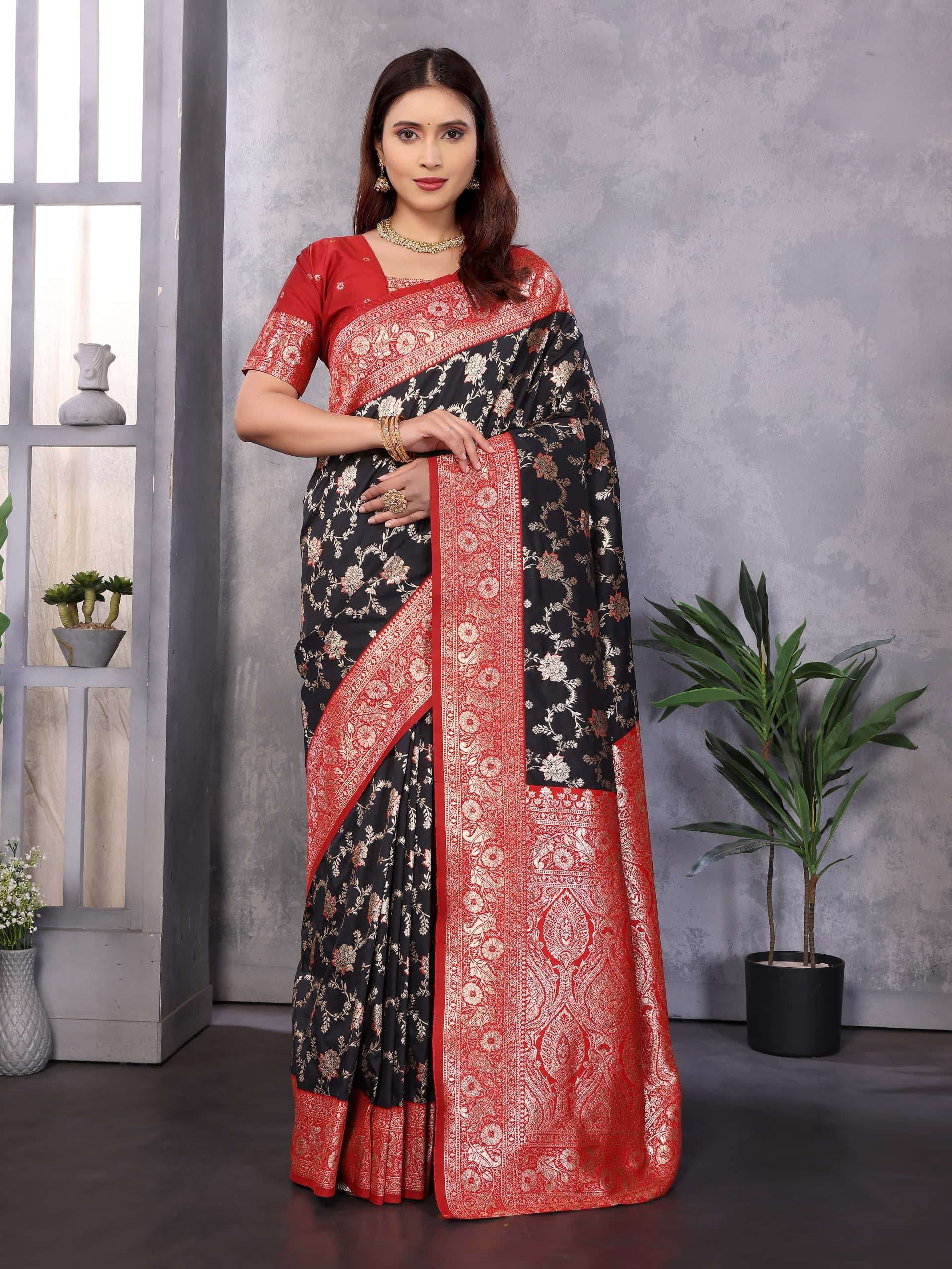 CHAVVA BY ASLIWHOLESALE BANARASI SILK SAREES-00230
