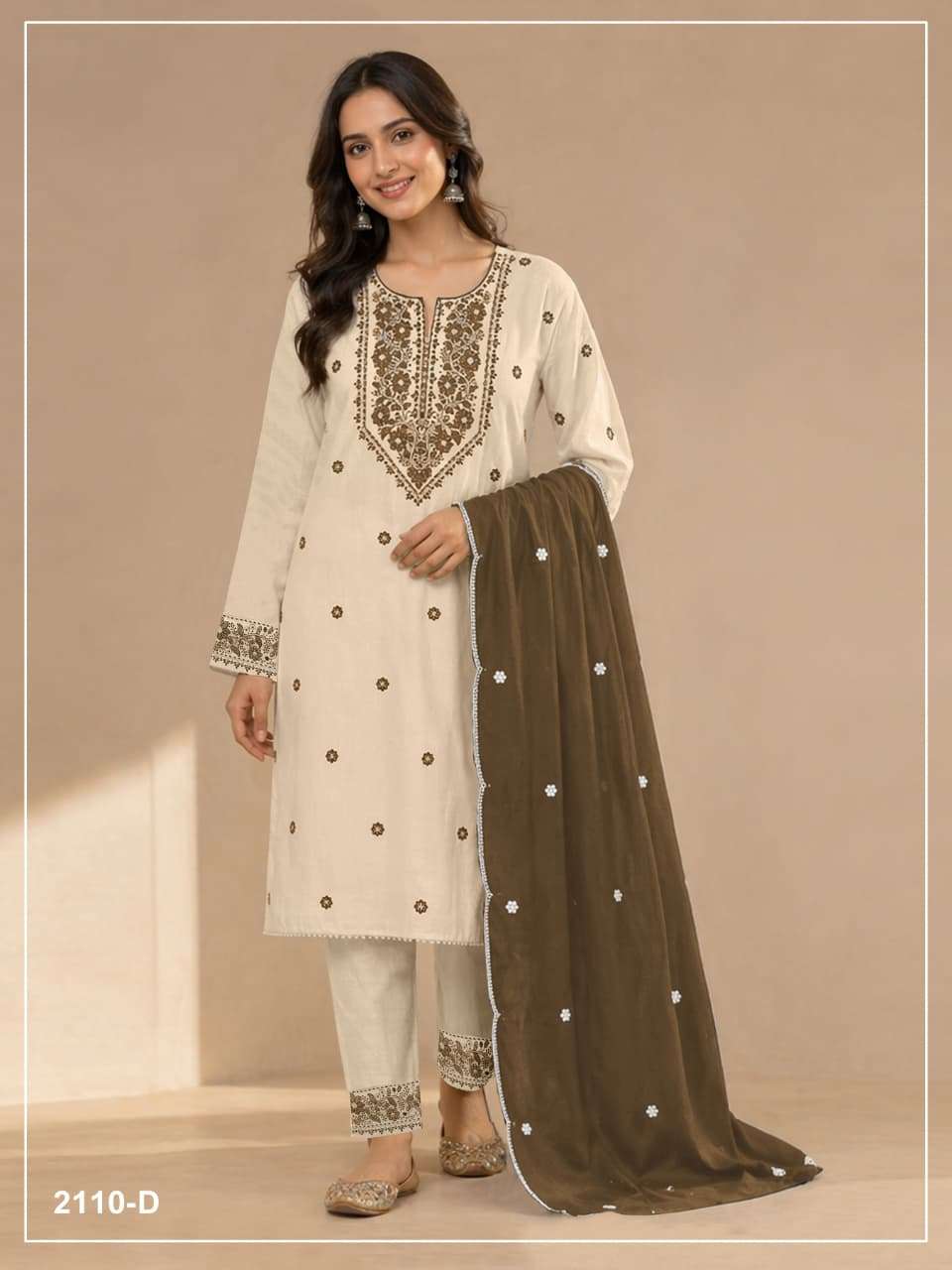 COTTON HIT BY ASLIWHOLESALE COTTON WITH SEQUENCE EMBROIDERY WORK DRESSES - 00265