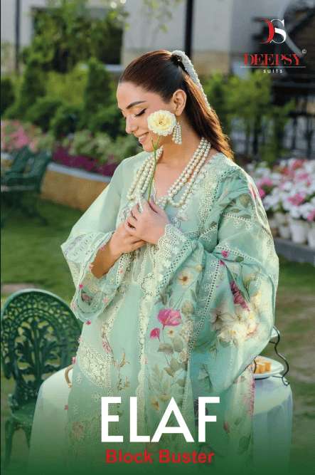 DEEPSY SUIT ELAF BLOCK BUSTER 1581 TO 1587 SERIES COTTON PAKISTANI SUIT-00011