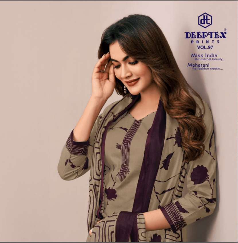 DEEPTEX MISS INDIA VOL-97 9701 TO 9716 SERIES PREMIUM COTTON SUIT SET-00015