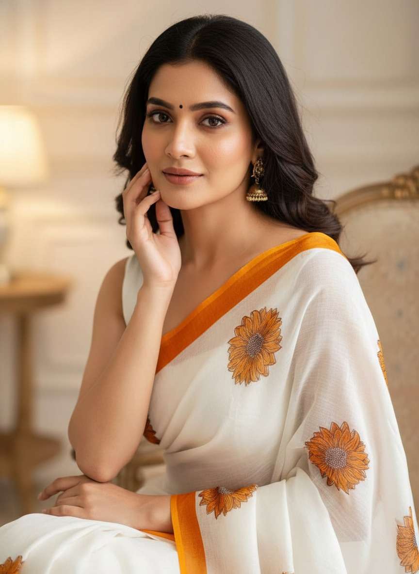 DEVYANI VOL-194 BY ASLIWHOLESALE LINEN COTTON PRINTED SAREES-00259
