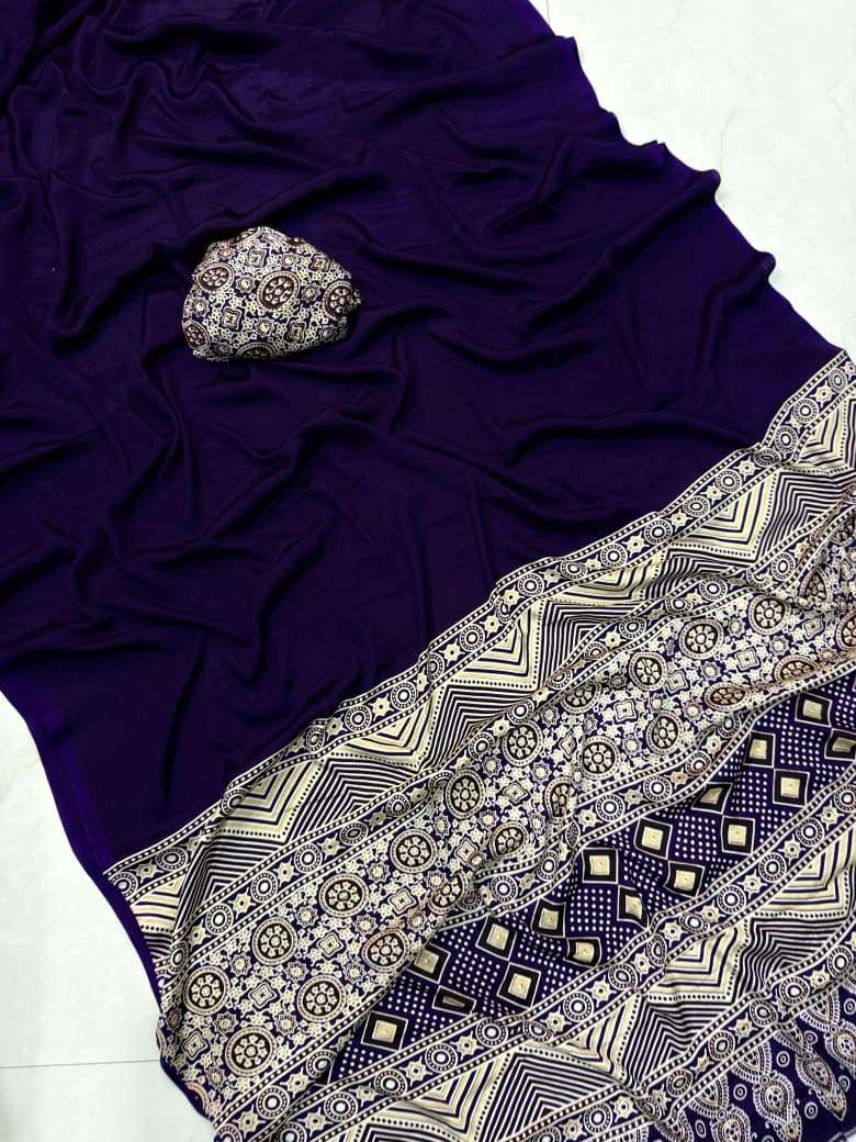 DEVYANI VOL-195 BY ASLIWHOLESALE CREPE GAJJI SILK SAREES-00259