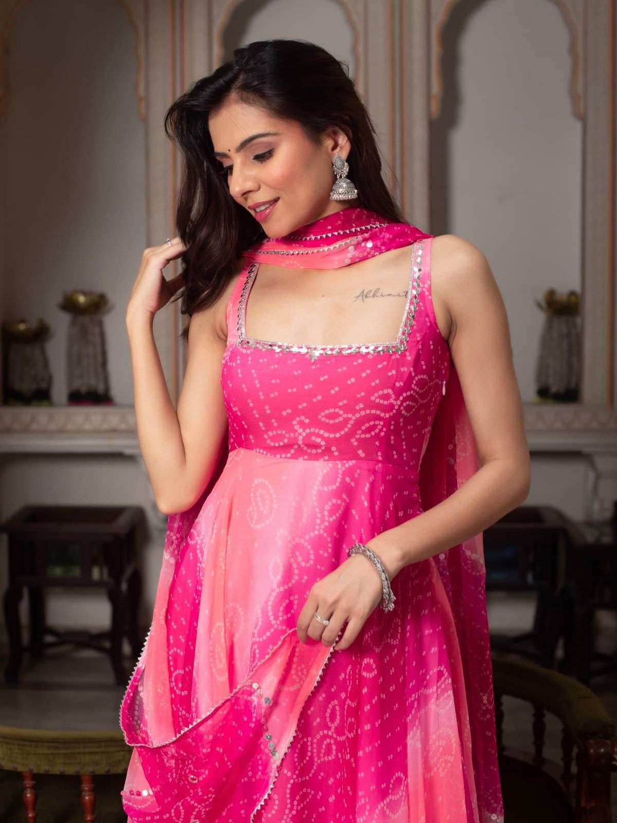 DN-577 BY ASLIWHOLESALE GEORGETTE PRINTED ANARKALI SUITS - 00232