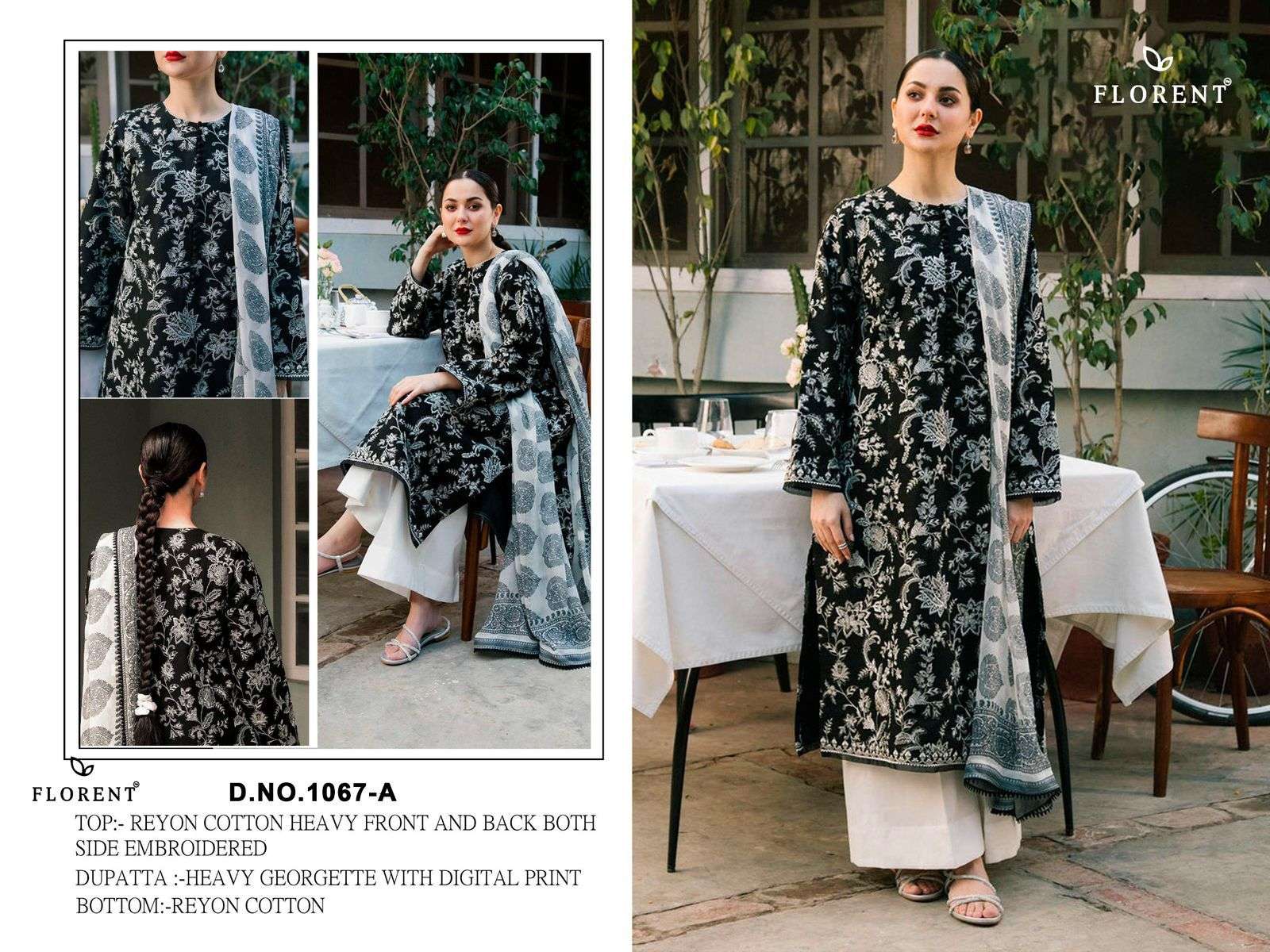 FLORENT 1067 A TO B SERIES RAYON COTTON PREMIUM PRINTED PAKISTANI SUIT-00062