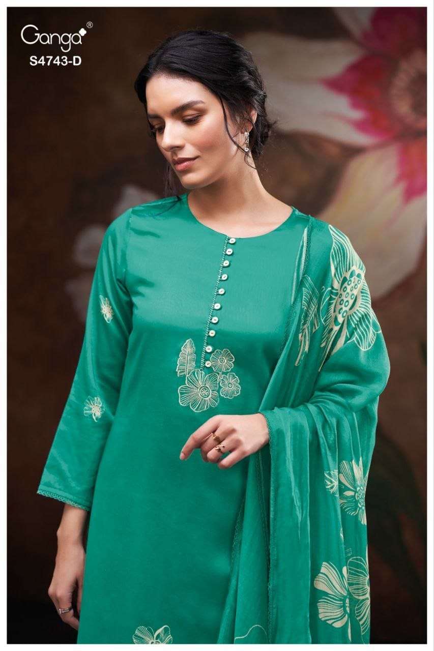 GANGA FASHION BRIVI S-4743 SERIES COTTON PREMIUM DRESSES - 00262
