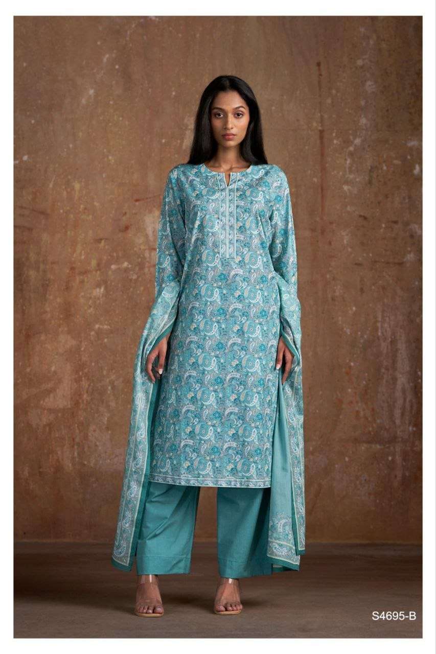 GANGA FASHION PRERANA S-4695 SERIES COTTON PREMIUM DRESSES-00252