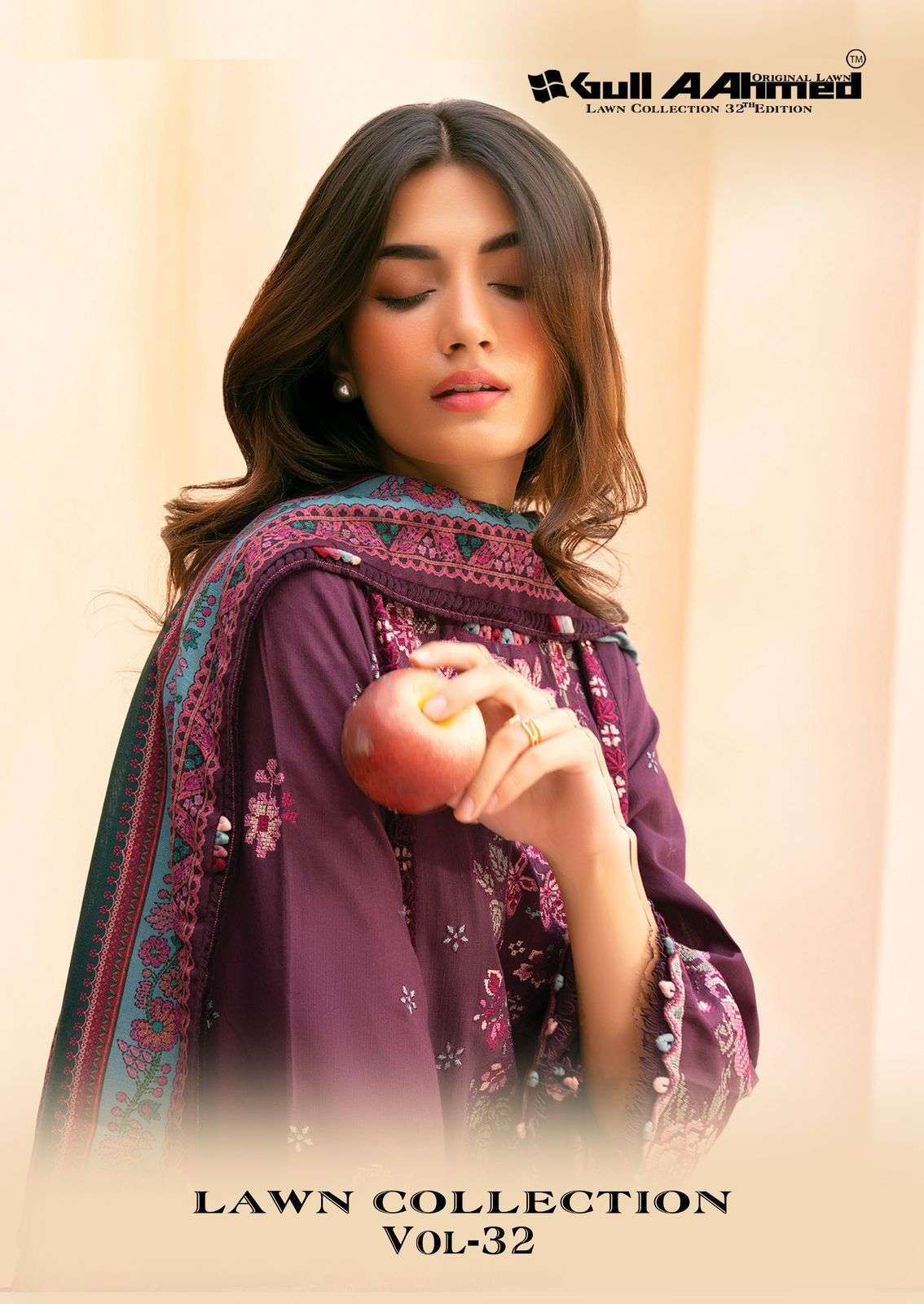 GULLAAHMED LAWN COLLECTION VOL-32 251 TO 256 SERIES CAMBRIC PRINTED PAKISTANI SUIT-00062