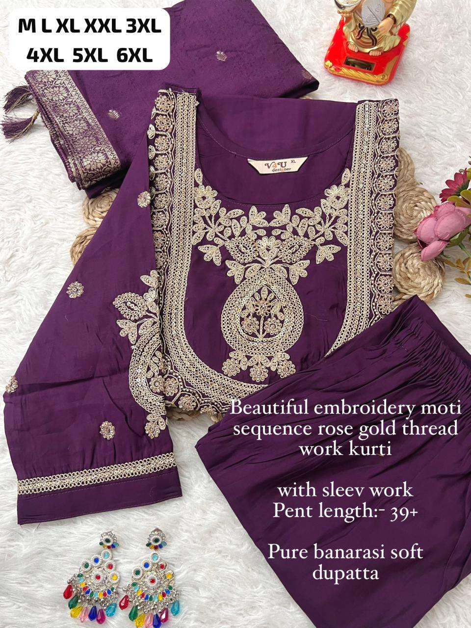 JYOTI VOL-455 BY ASLIWHOLESALE SILK EMBROIDERY STITCHED DRESSES - 00233