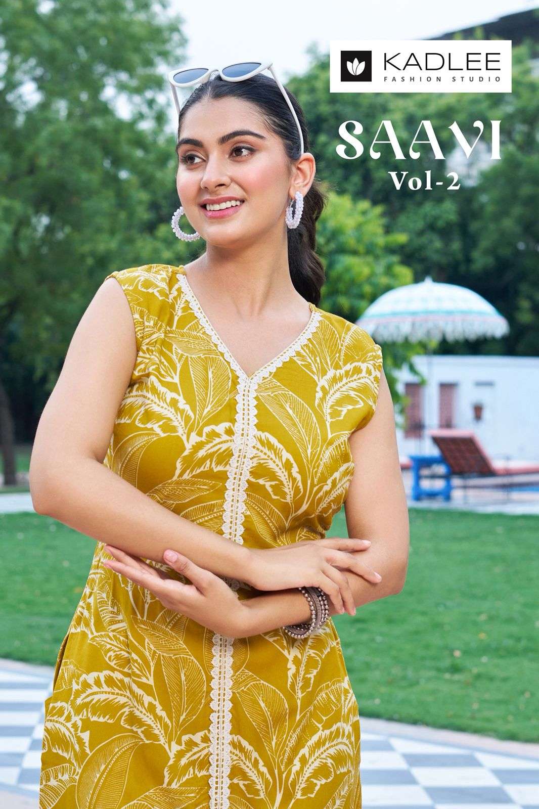 KADLEE SAAVI VOL-2 3007 TO 3012 SERIES RAYON PRINTED STITCHED KURTIS SET-00014