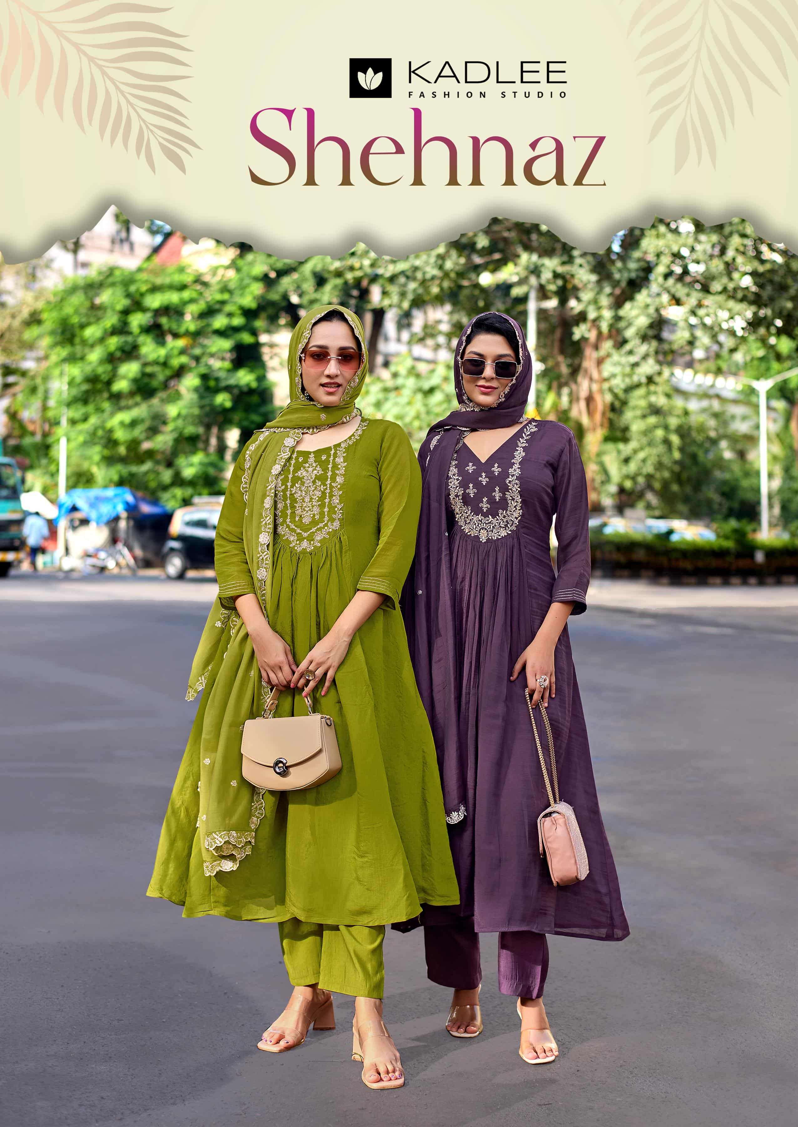 KADLEE SHEHNAZ 2001 TO 2004 MULL CHANDERI EMBROIDERY DRESSES - 00014