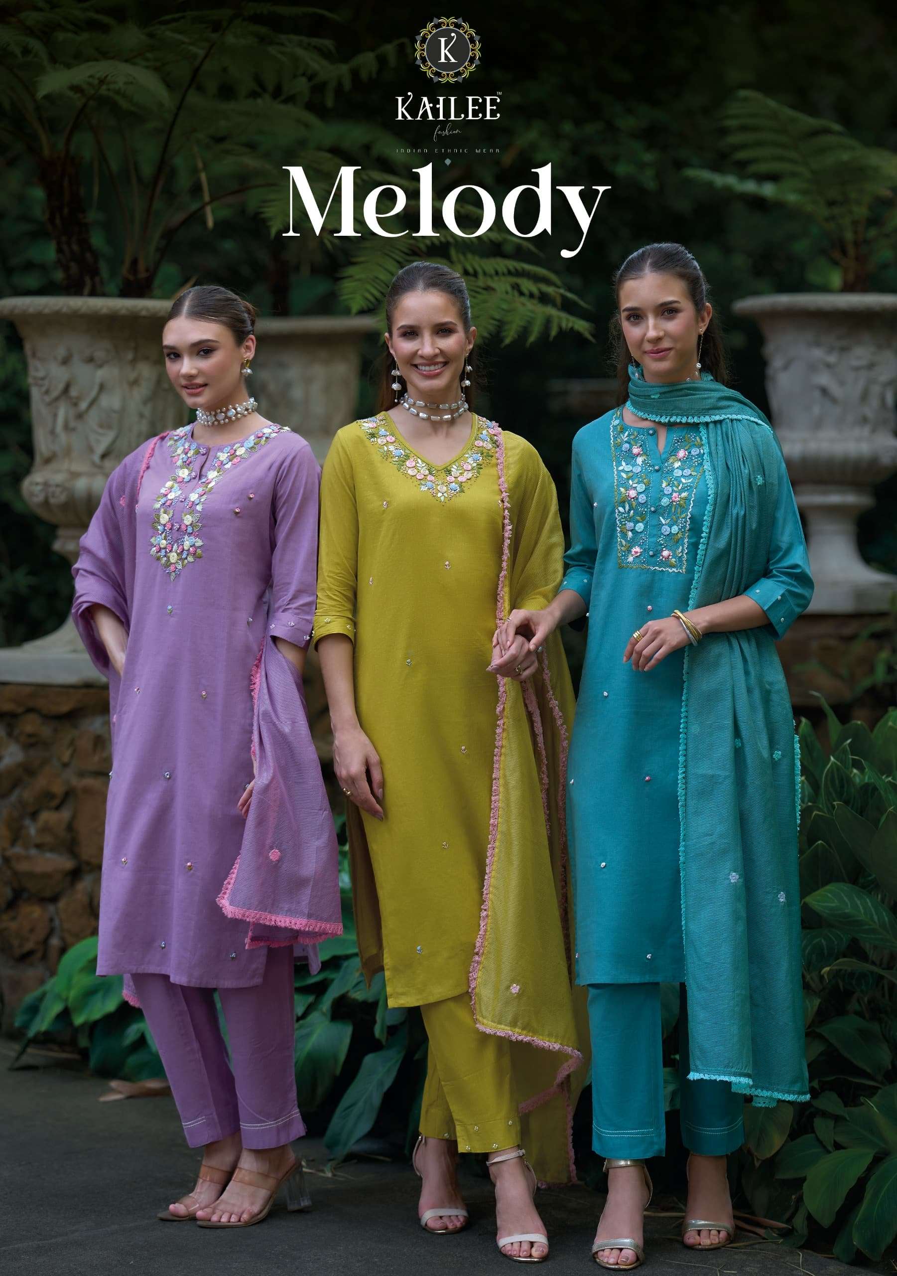 KAILEE FASHION MELODY 46011 TO 46014 SERIES PREMIUM COTTON STITCHED DRESSES-00014