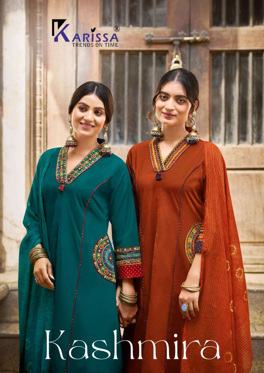 KARISSA KASHMIRA 1001 TO 1006 SERIES COTTON PRINTED DRESSES -00014 