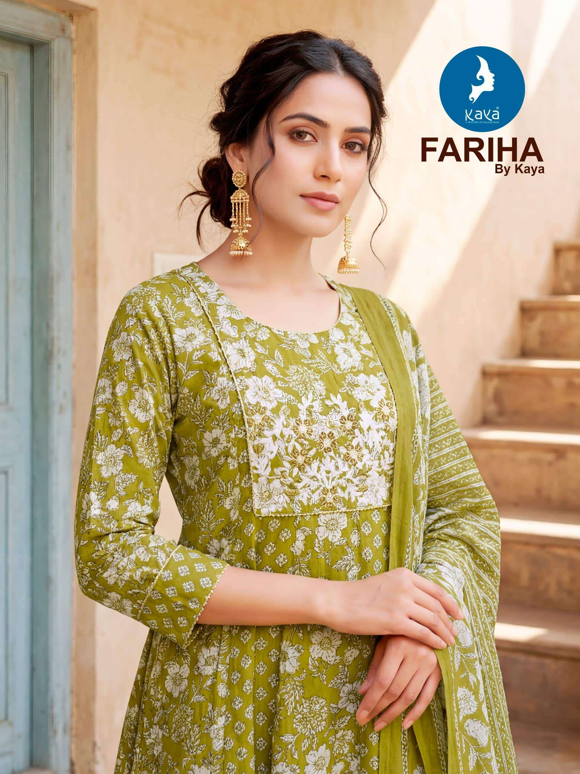 KAYA FARIHA 01 TO 06 SERIES PREMIUM COTTON PRINTED STITCHED DRESSES-00140