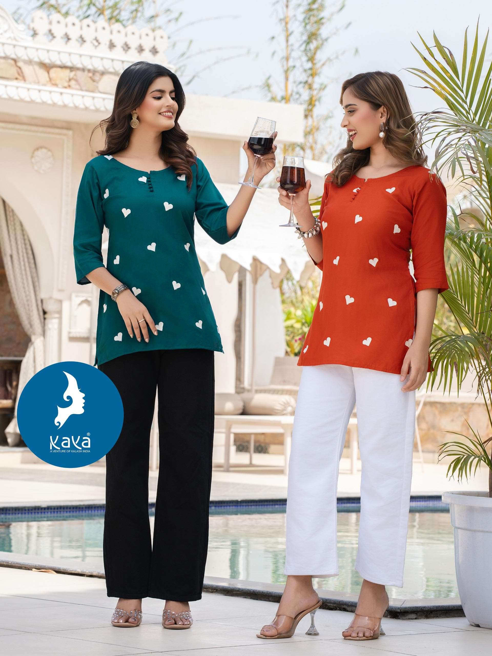 KAYA FORAM 1 TO 6 SERIES RAYON PRINTED KURTI - 00014