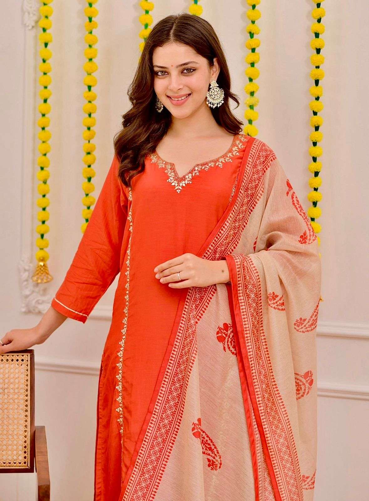 KF-2104 BY ASLIWHOLESALE RAYON EMBROIDERY STITCHED DRESSES - 00096