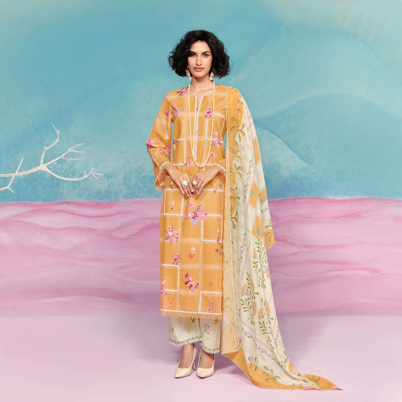 KIMOR DREAM 701 TO 704 SERIES COTTON LAWN PRINTED PREMIUM SUIT-00069