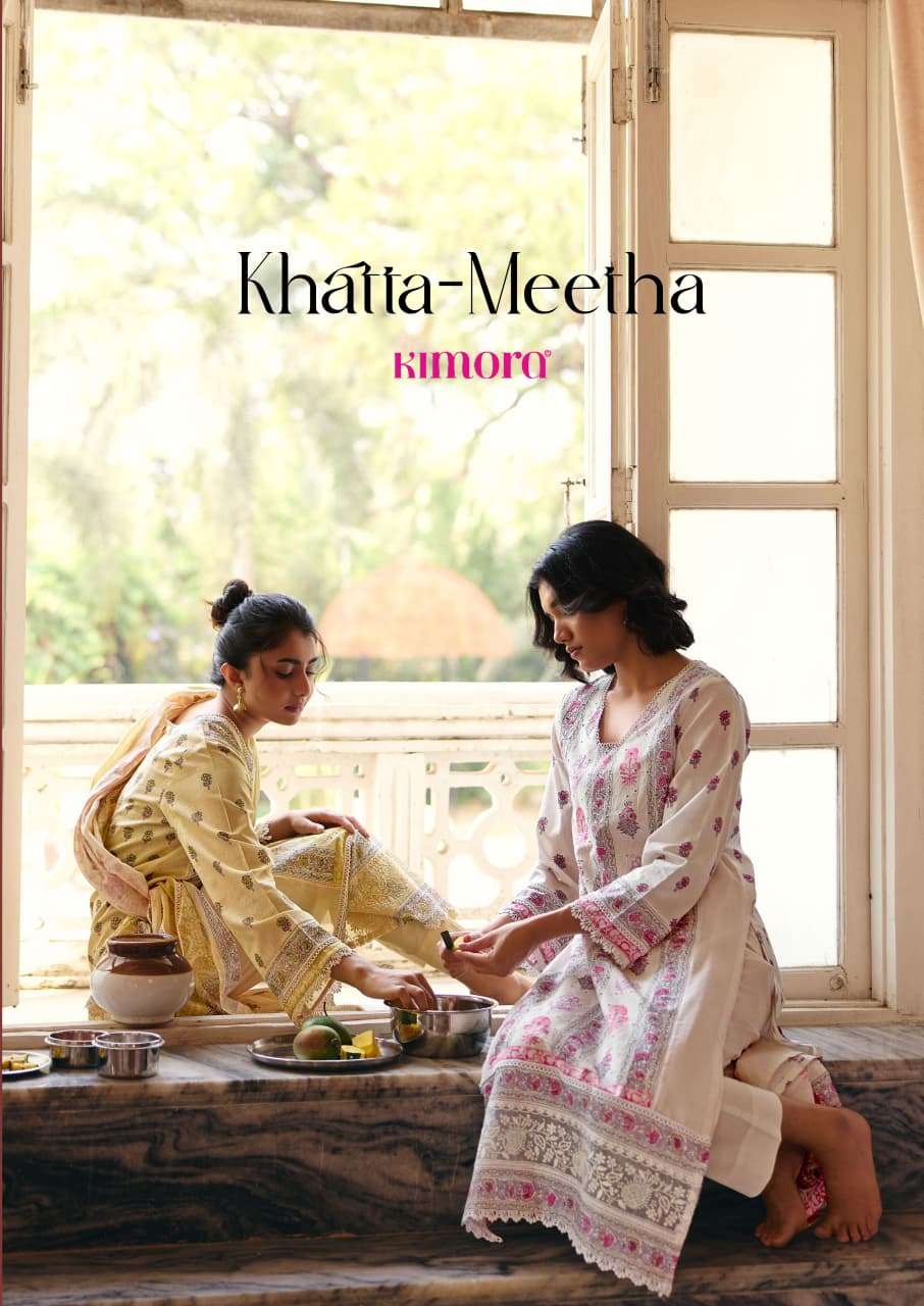 KIMOR KHATTA-MEETHA 2327 TO 2330 SERIES COTTON LAWN PRINTED PREMIUM SUIT-00069