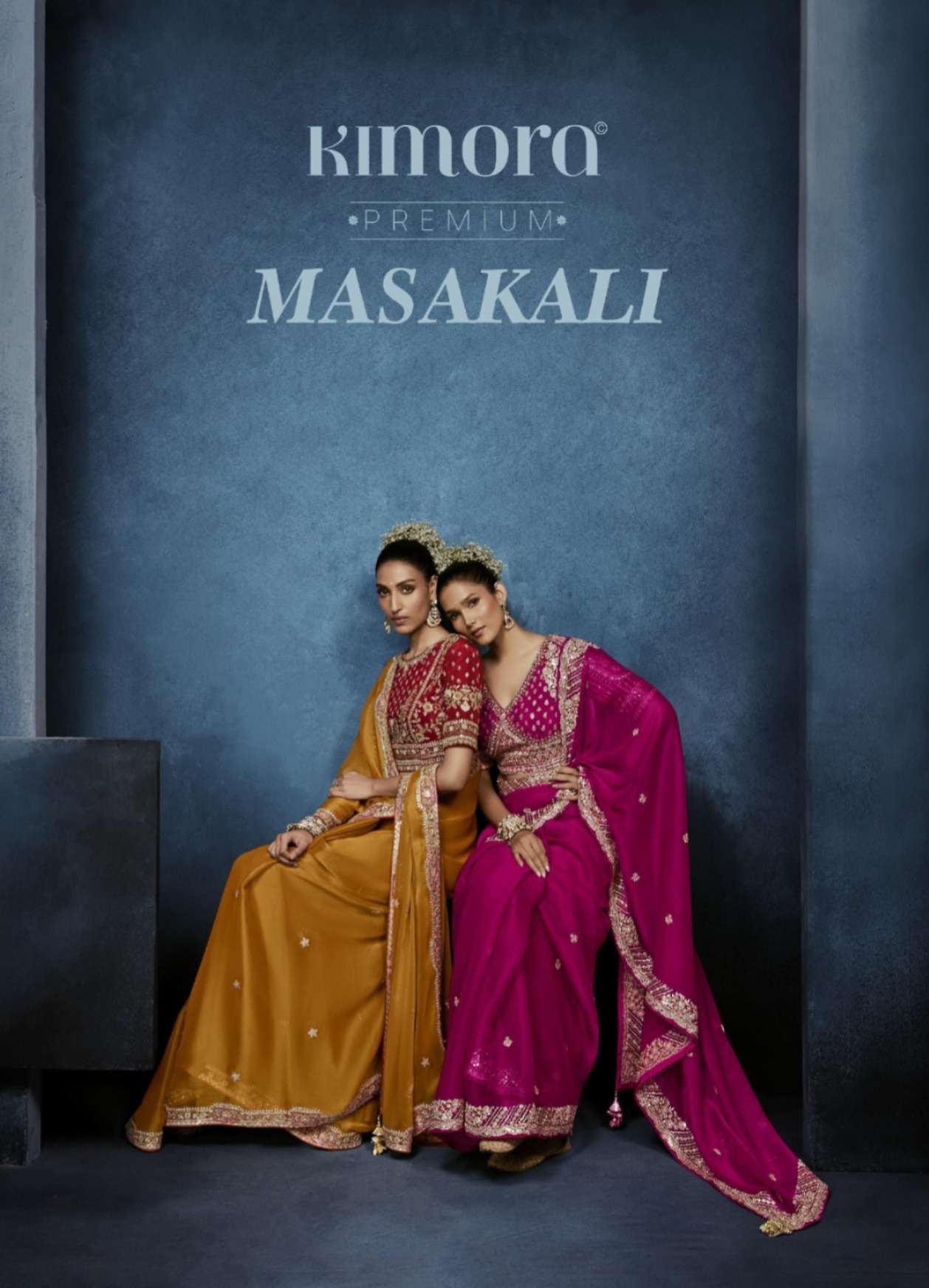 KIMOR MASAKALI VOL-15 5661 TO 5671 SERIES FANCY EMBROIDERY DESIGNER SAREES-00137
