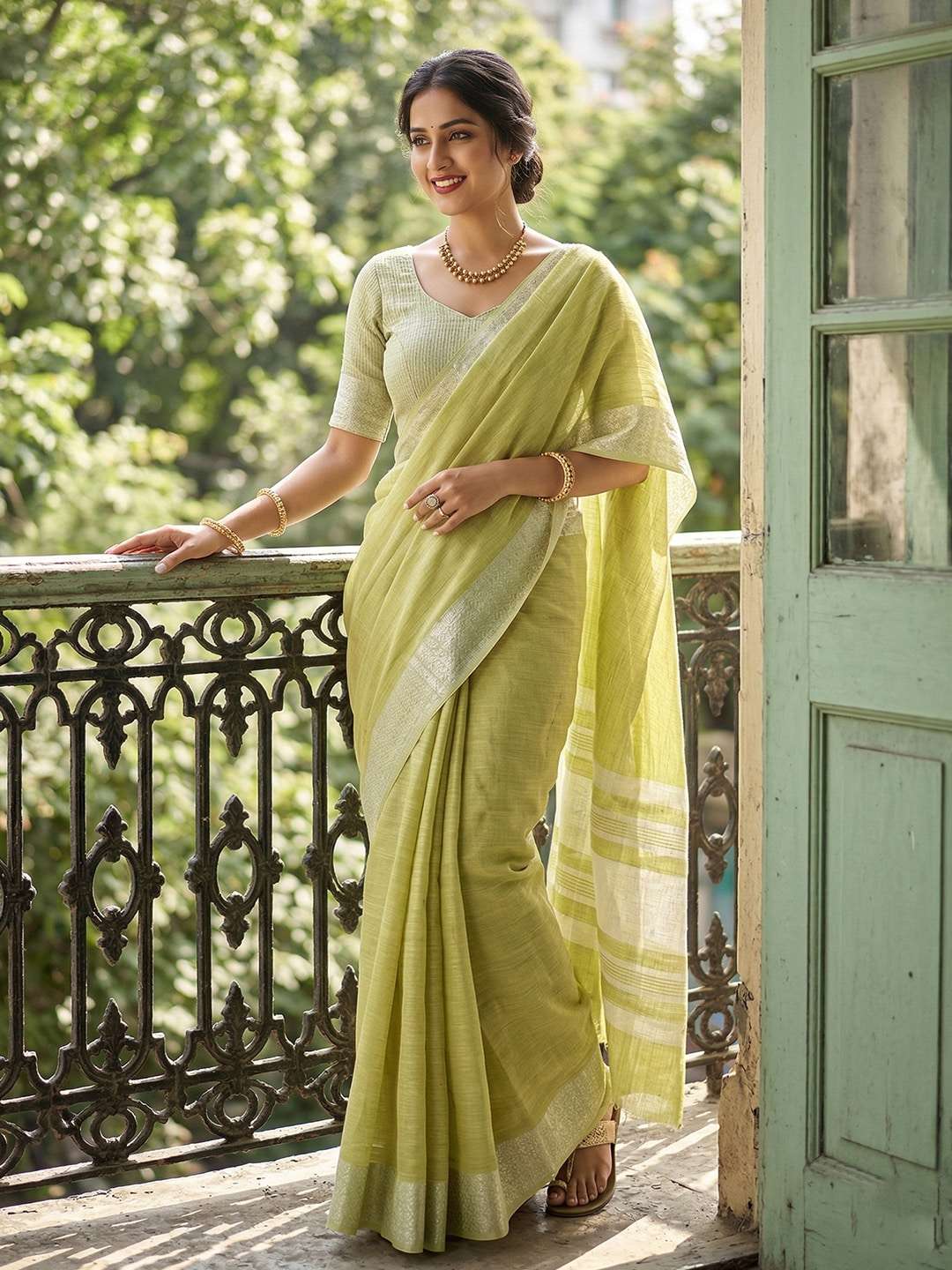 LINEN LOOM VOL-2 BY ASLIWHOLESALE 1001 TO 1006 SERIES LINEN PRINTED SAREES-00281