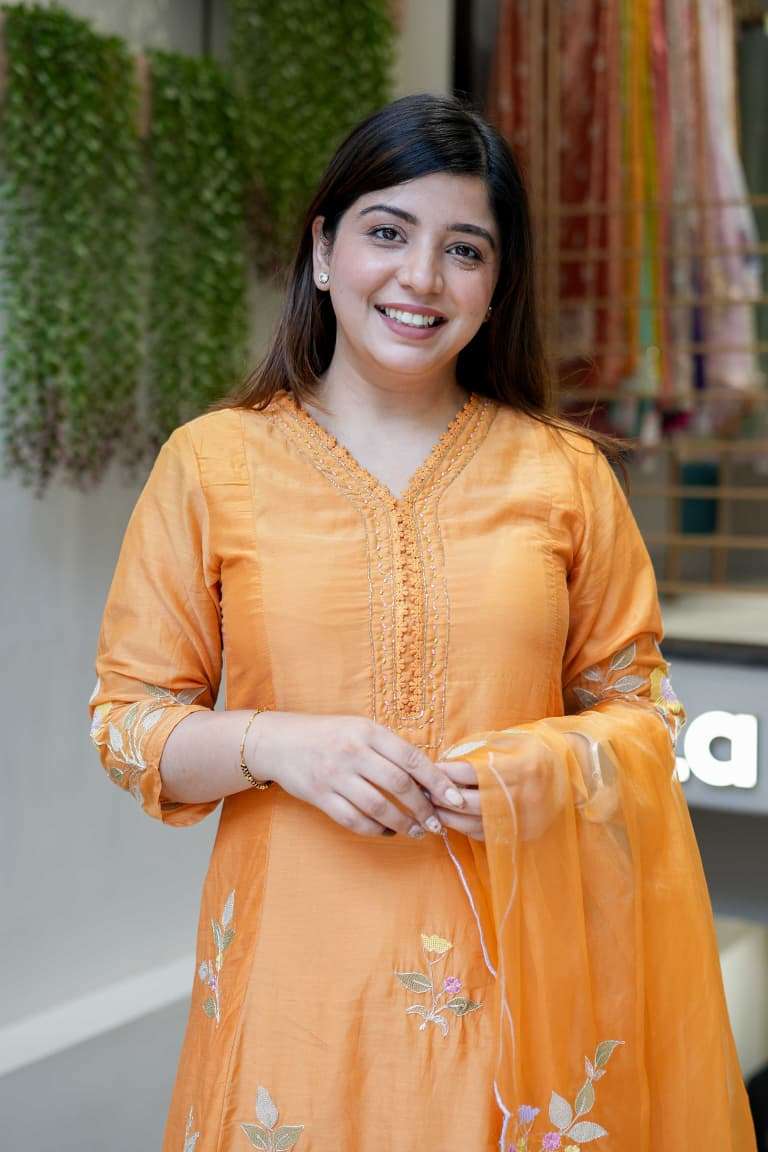 MANORAMA BY ASLIWHOLESALE MUSLIN WITH EMBROIDERY DRESSES - 00264
