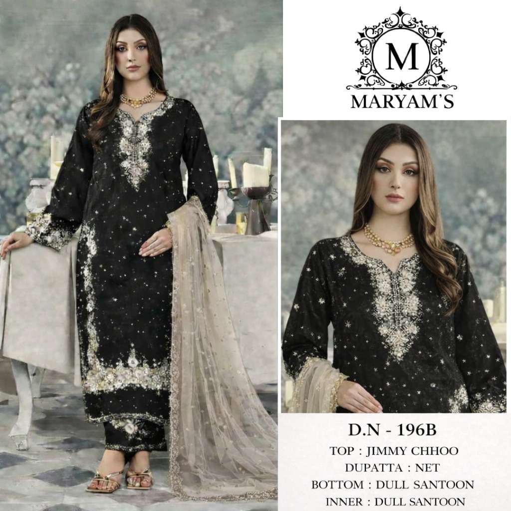MARYAM’S - 196 JIMMY CHOO SEQUNCE DRESS MATERIAL WITH EMBROIDERY - 00104