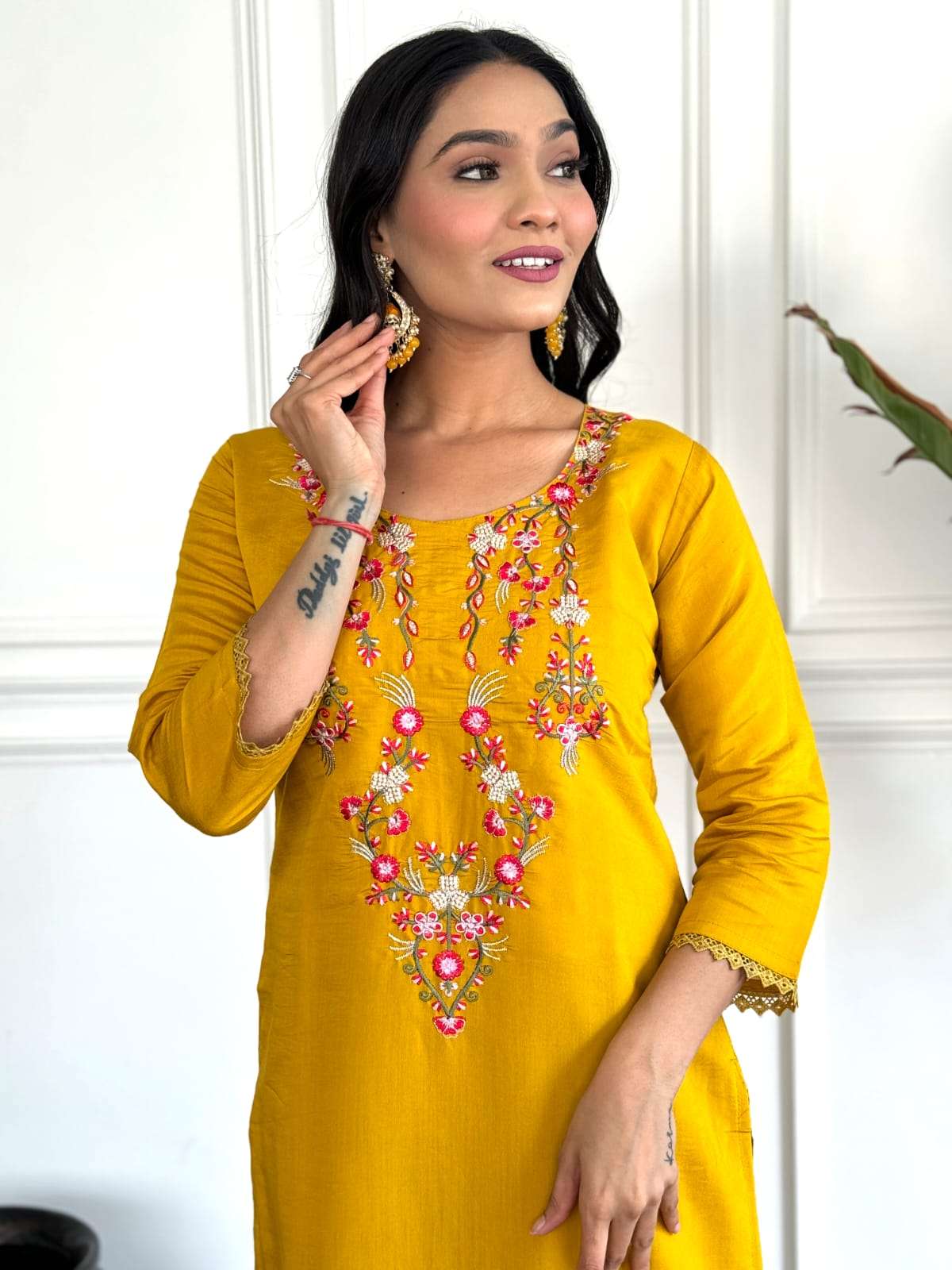 MAYA BY ASLIWHOLESALE VISCOSE WITH EMBROIDERY WORK DRESSES - 00264