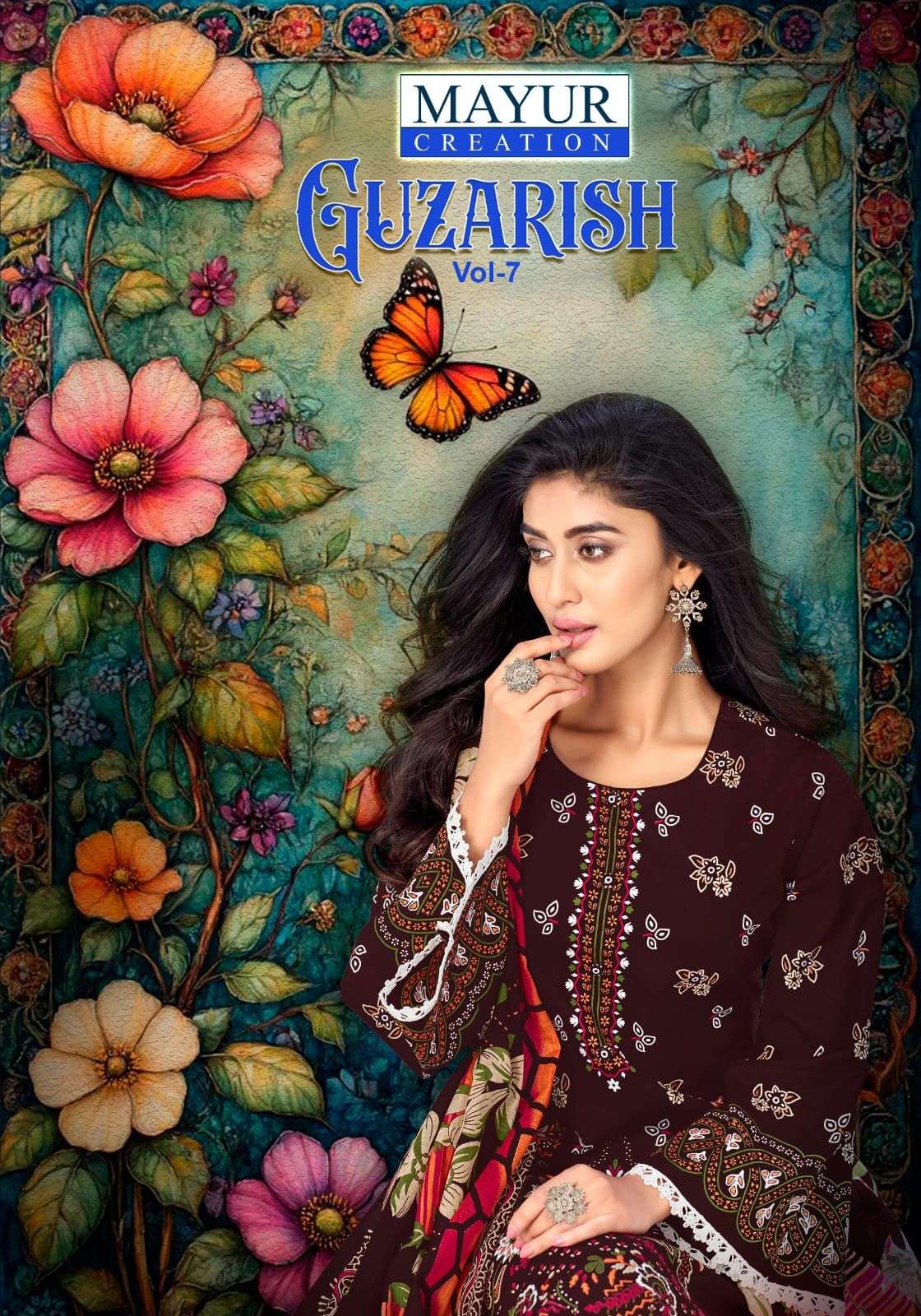 MAYUR CREATION GUZARISH VOL-07 7001 TO 7008 SERIES COTTON PRINTED SUITS SET-00062