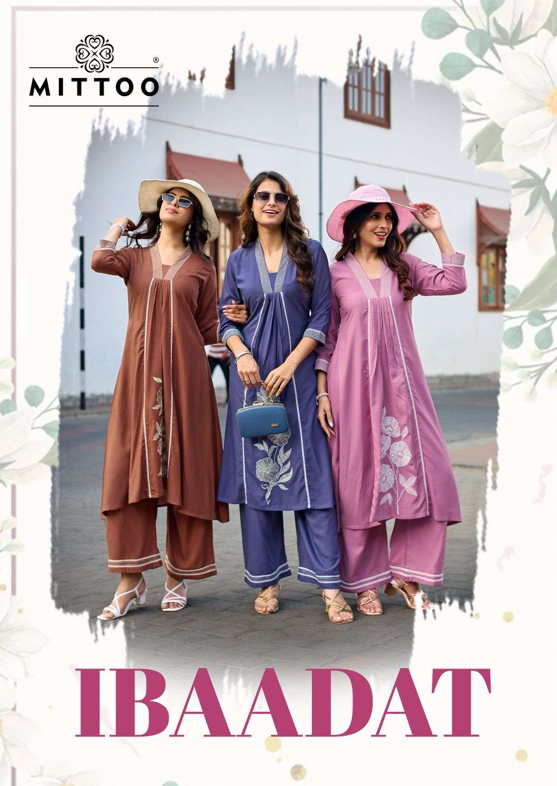 MITTOO IBAADAT 2001 TO 2006 SERIES RAYON EMBROIDERY STITCHED KURTI SET-00014