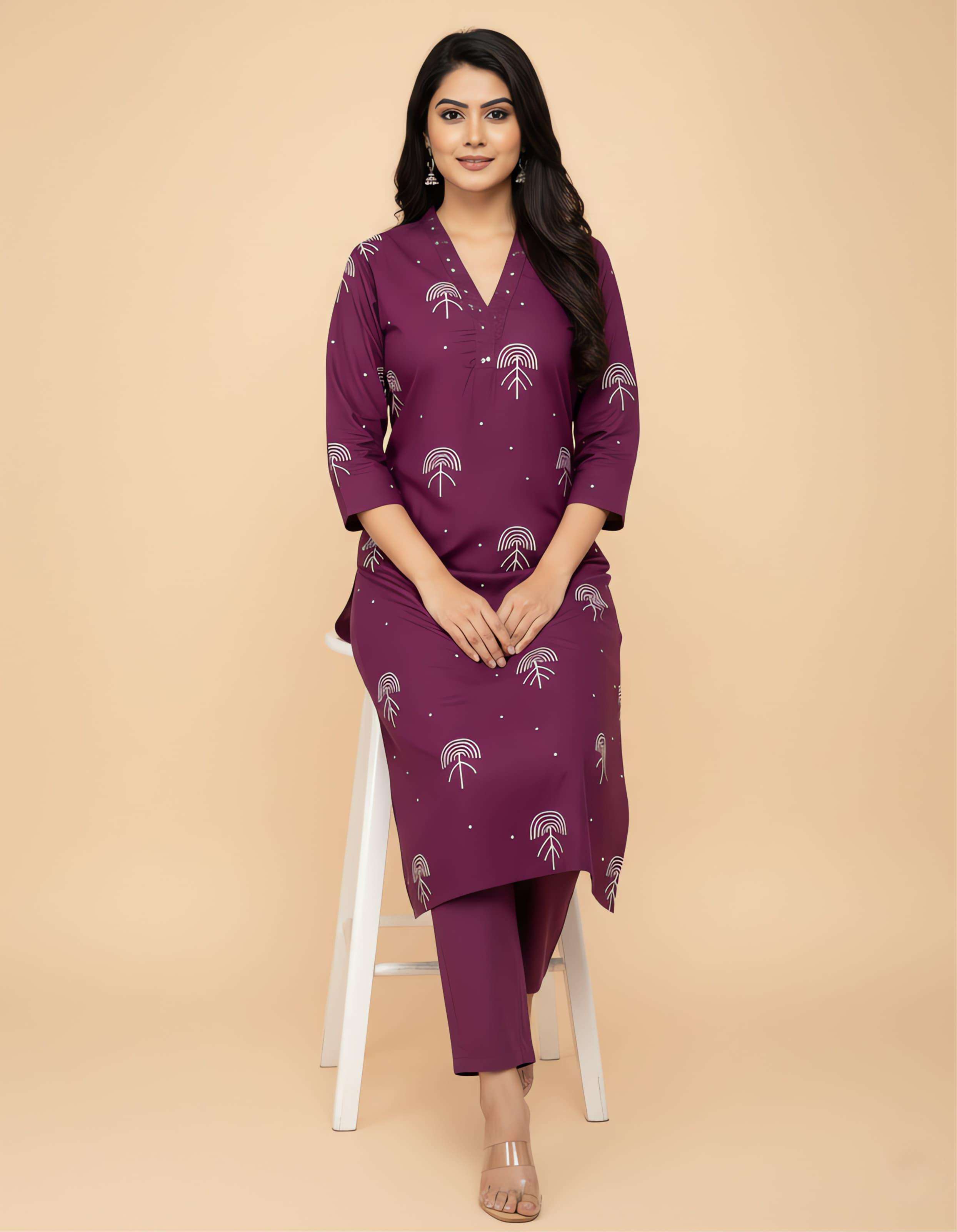 NEETI VOL-64 BY ASLIWHOLESALE COTTON PRINTED STITCHED KURTIS AND PENT - 00239