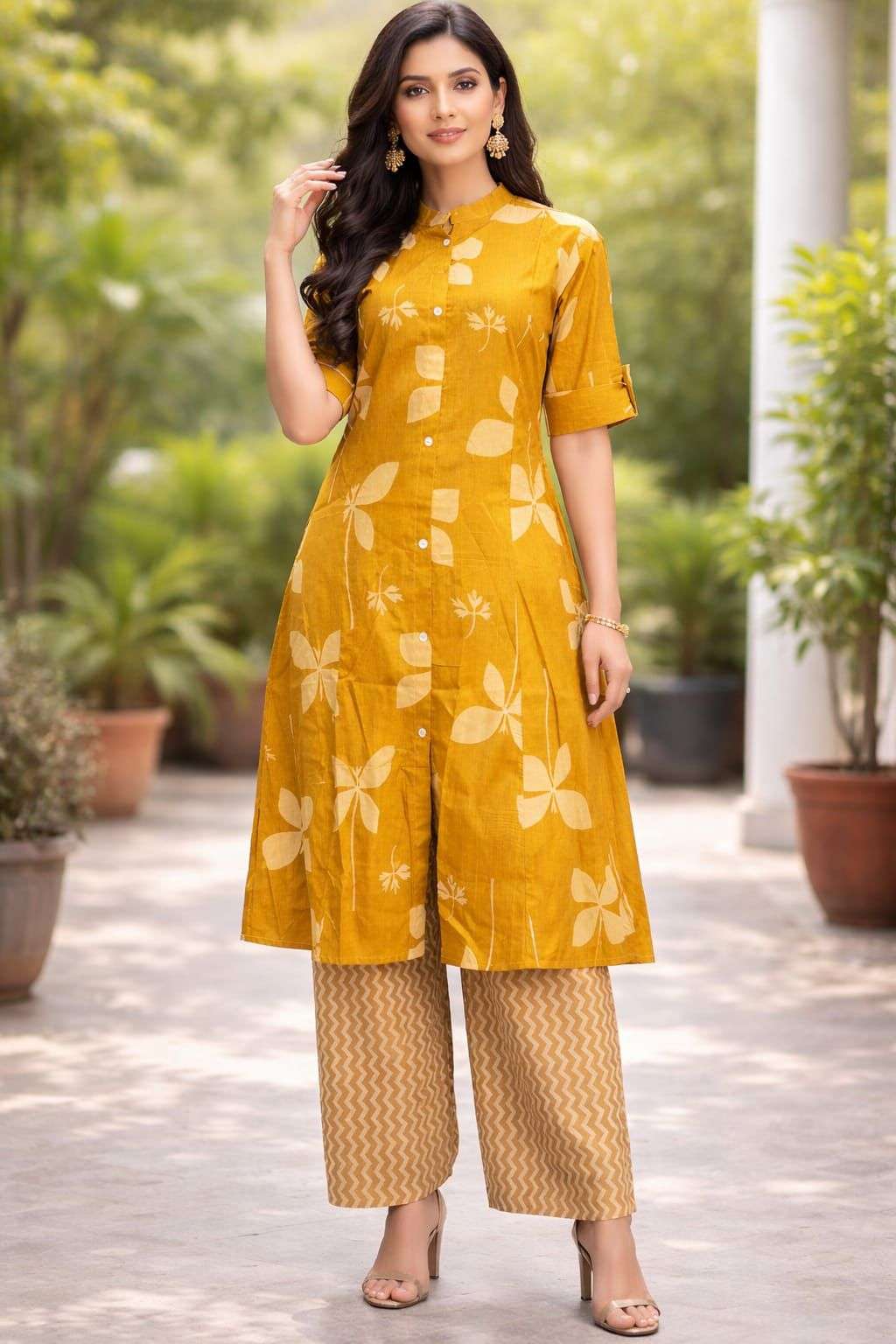 NEETI VOL-65 BY ASLIWHOLESALE COTTON PRINTED TOP WITH PLAZZO - 00239