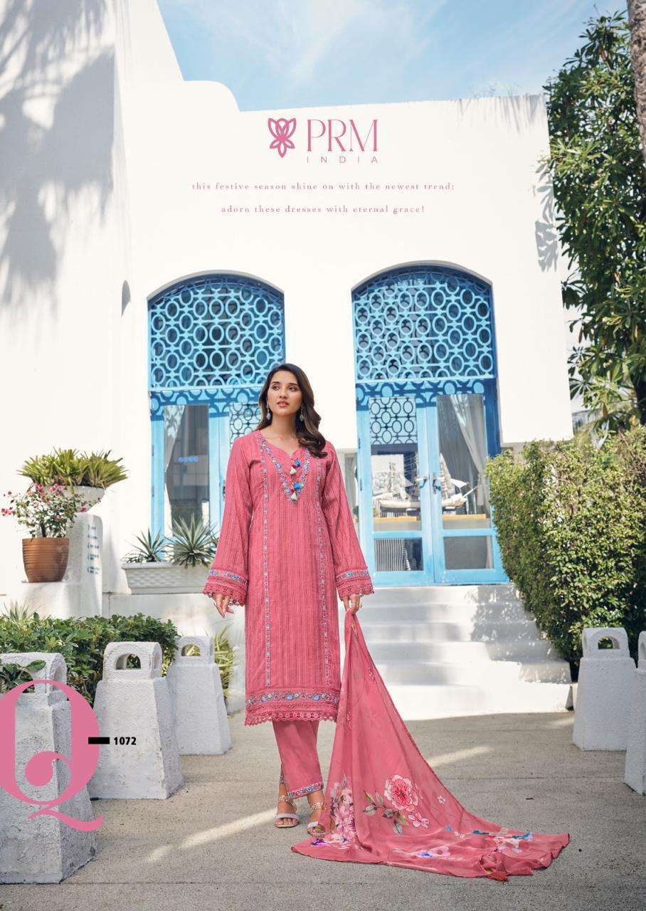 PRM TRENDZ MAISHA 1068 TO 1073 SERIES EMBROIDERY COTTON STITCHED SUIT-00014